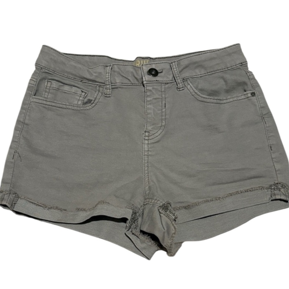 True Craft Olive Green Raw Hem Shorts Size 7 Short